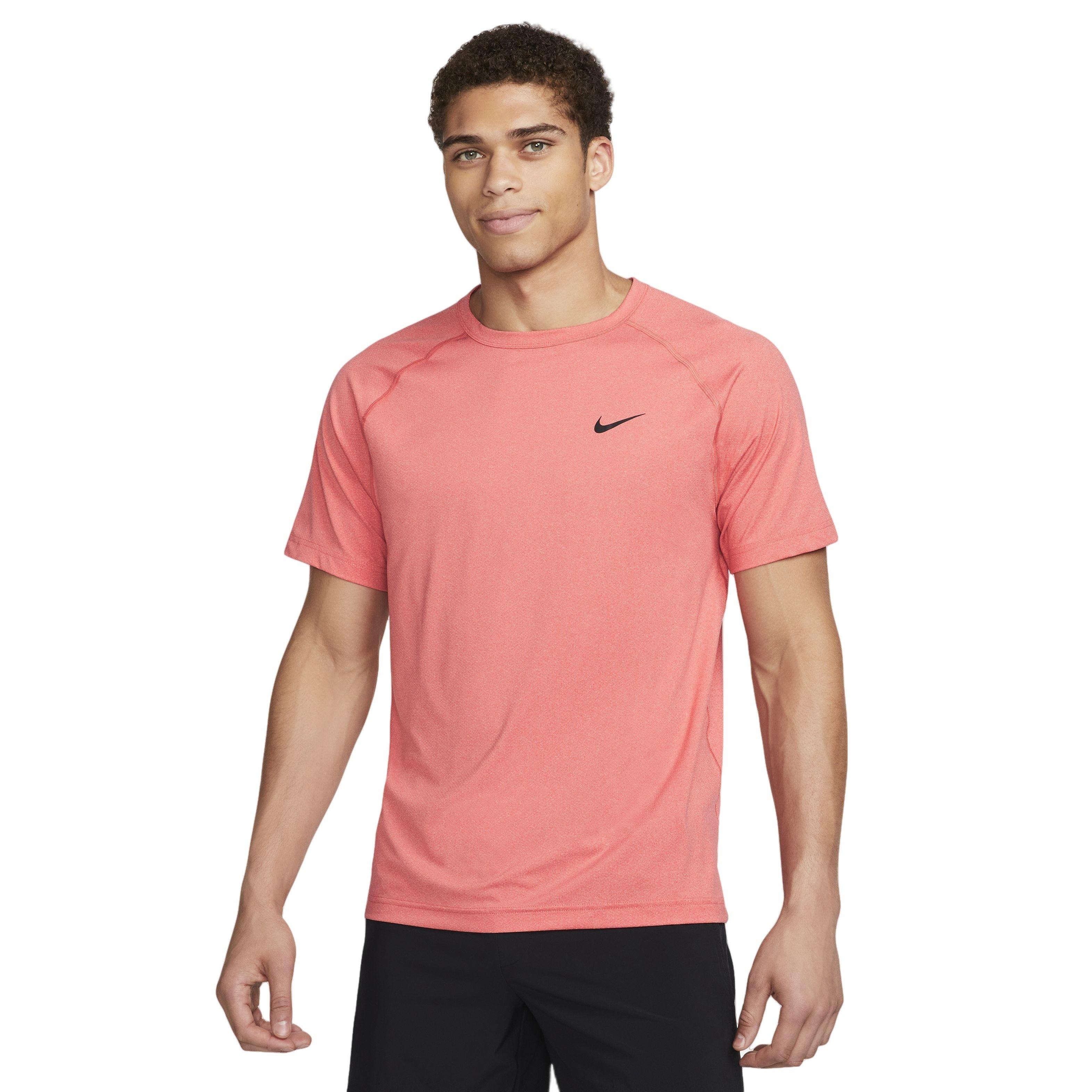 Nike Men's Dri-FIT Ready Short-Sleeve Fitness Top - Red